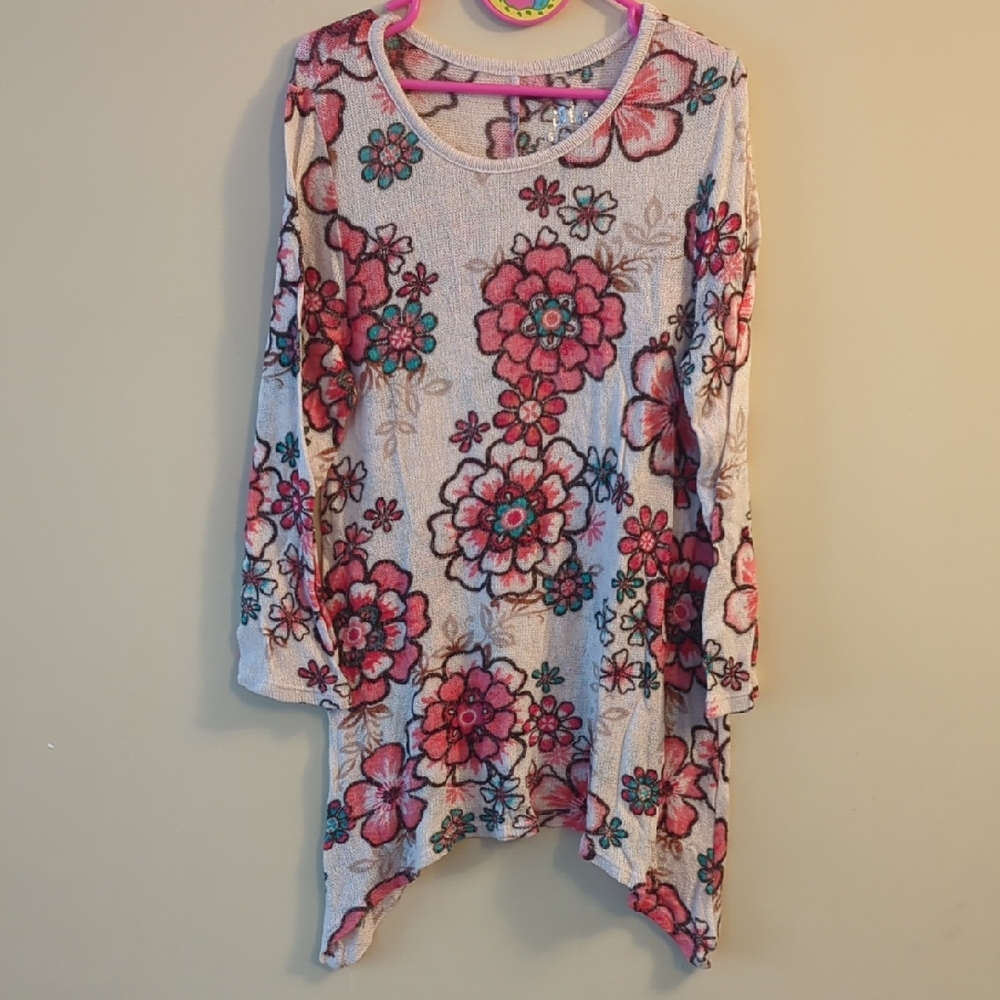 Floral Top Justice Girls Size 16